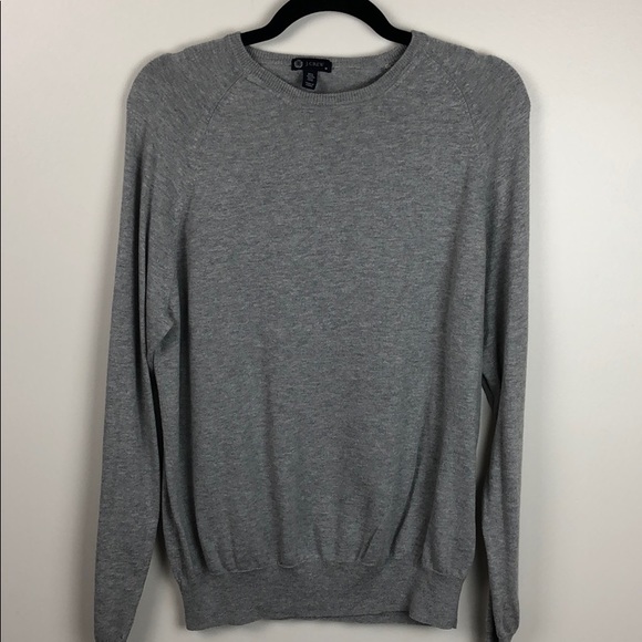 J. Crew Sweaters - J Crew Pima Cotton & Wool Grey Crew Neck Sweater